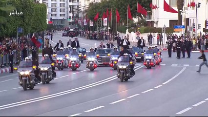 مطاردة مثيرة لشاب اقتحم موكب الملك محمد السادس و ملك الأردن  في الرباط