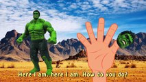 Crazy Dinosaur VS Hulk Finger Family Nursery Rhyme | Cartoon Battle Superhero Finger Famil