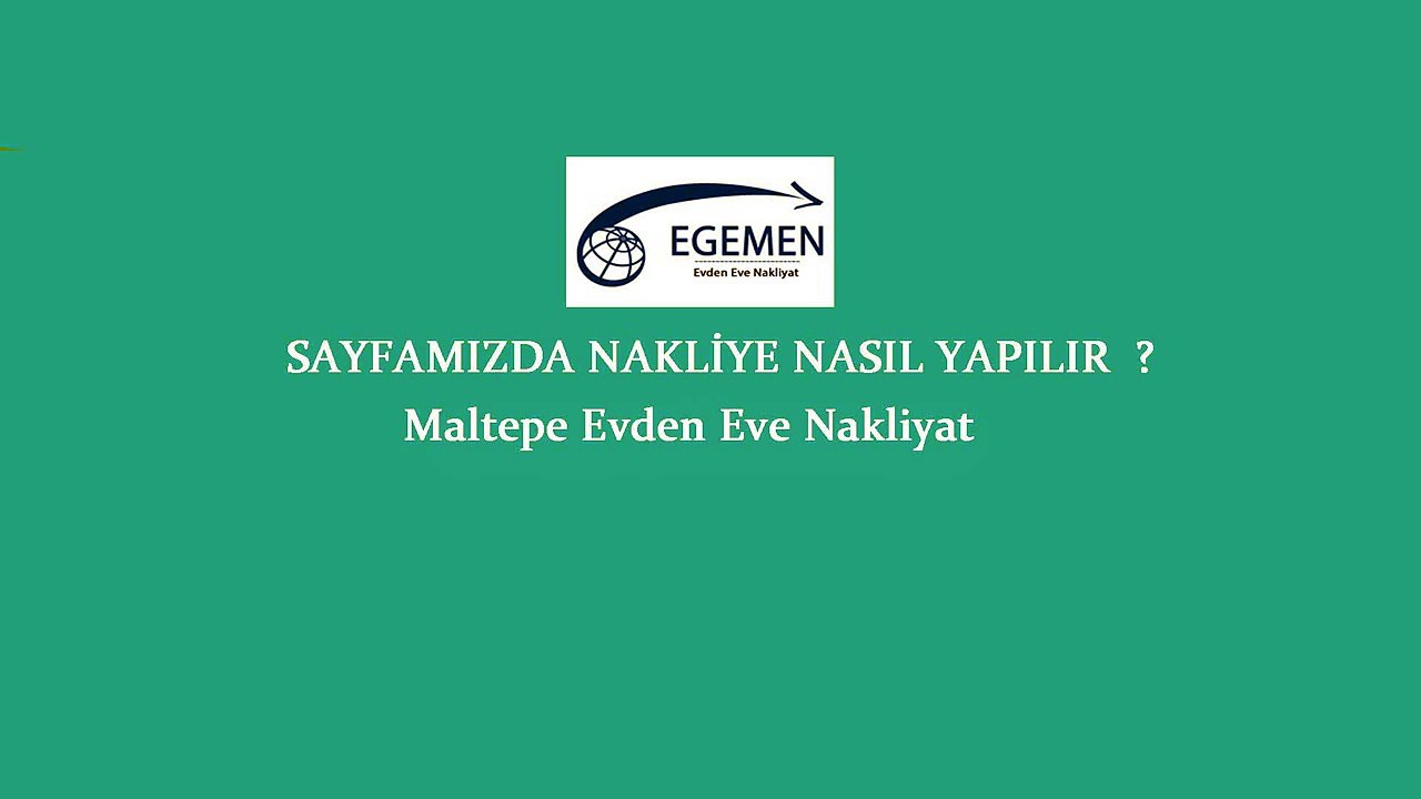 Maltepe Evden Eve Nakliyat