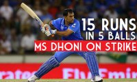 India needs 15 Runs in 5 balls and 1 Wicket MS Dhoni on Strike