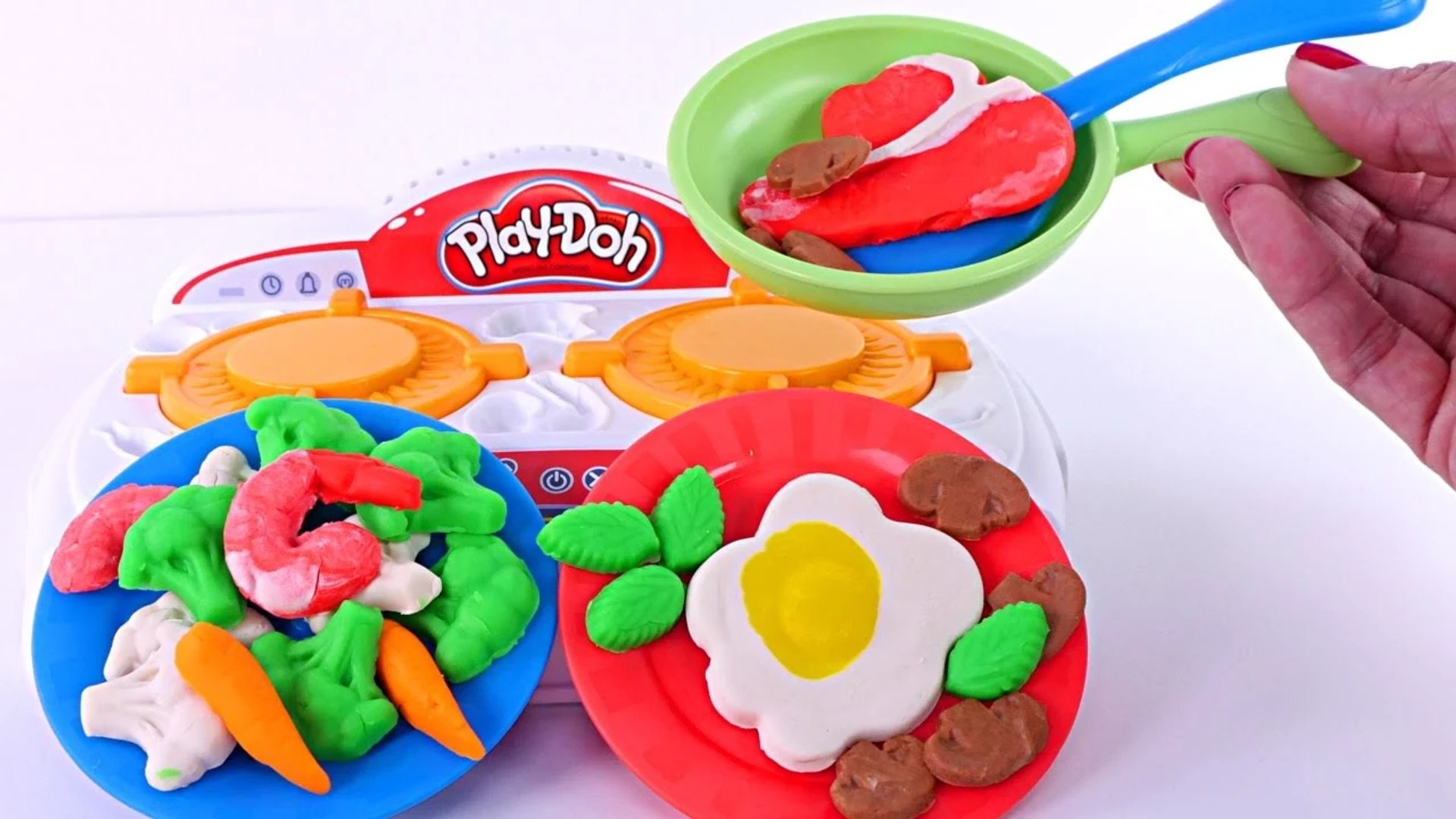 Play Doh Kitchen Creations Sizzlin' Stovetop Molds Set Fun Kids Toy PlayDoh Gift 
