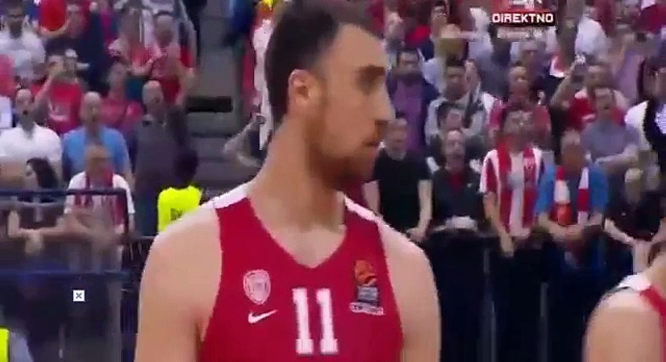 Delije - Nadglasavanje himne Evrolige! Crvena zvezda - Olympiacos