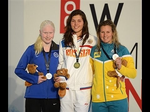 Swimming - men's 100m backstroke S13 medal ceremony - 2013 IPC Swimming World Championships Montreal
