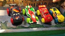 DISNEY PIXAR CARS HYDRO WHEELS RED FRANK MACK WATER TOYS SPLASHDOWN AND RACE WITH MCQUEEN