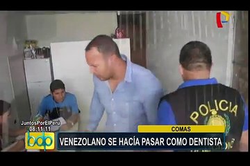 Comas: intervienen a venezolano que se hacía pasar como dentista