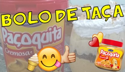 Bolo de Taça com Paçoquita Cremosa - omagrelinho gourmet