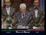 Roma - Il Presidente Mattarella in Aula per i 60 anni dei Trattati di Roma (22.03.17)