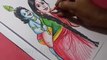 How to Draw Lord Sri Krishna and Yashoda Drawing
