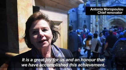 Newly restored shrine at Jesus's tomb unveiled