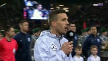 Lukas Podolski Felicitation Ceremony HD - Germany vs England - International Friendlies 22.03.2017 HD