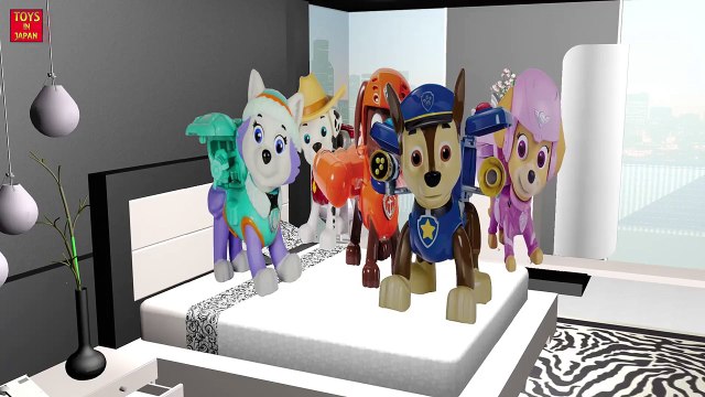 5 Little PAW PATROL PINK HULK Jumping On The Bed & MORE | Nursery Rhymes In 3D Animation