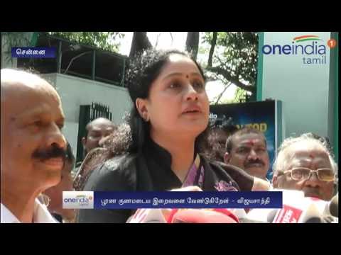 Vijayasanthi Visits apollo hospital - Oneindia Tamil