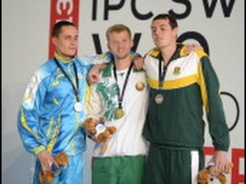 Swimming - men's 400m freestyle S13 medal ceremony - 2013 IPC Swimming World Championships Montreal