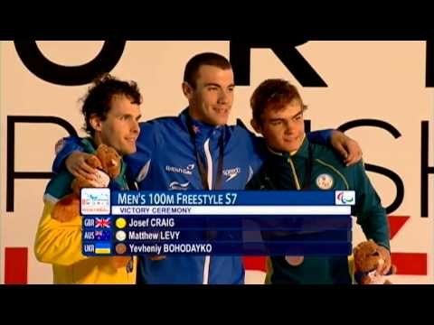 Swimming - women's 100m freestyle S7 medal ceremony - 2013 IPC Swimming World Championships Montreal