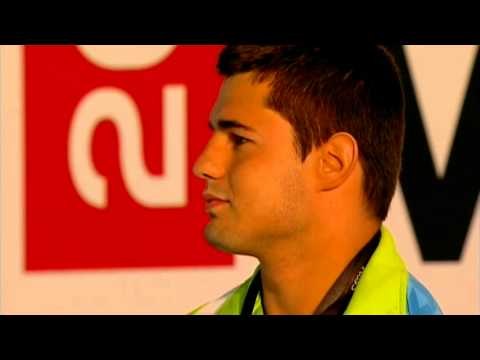 Swimming - men's 100m freestyle S4 medal ceremony - 2013 IPC Swimming World Championships Montreal