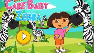 la pelcula de dibujos animados juego para las niñas Dora Funny Games For Kids Dora Care Baby Zebra 1