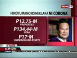 SONA: Dating CJ Renato Corona, kinasuhan ng tax evasion ng BIR