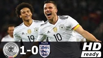 All Goals & highlights - Germany 1-0 England  - 22.03.2017 ᴴᴰ