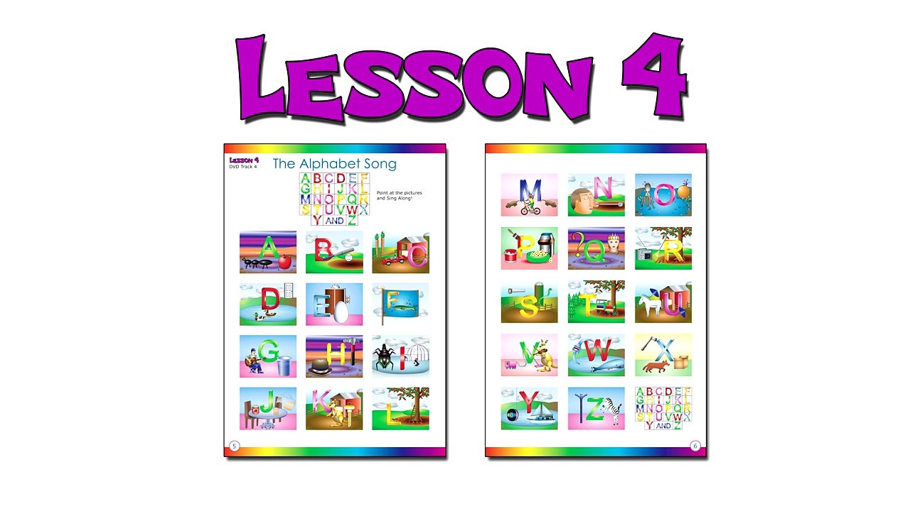 “The Alphabet Song” (Level 1 English Lesson 04) CLIP – Sing Busy Beavers ABC Song, Baby Le
