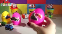 Яйца Сюрприз Киндер Тачки Unboxing Kinder Eggs Surprise Cars Welly Машинки сюрпризы для де