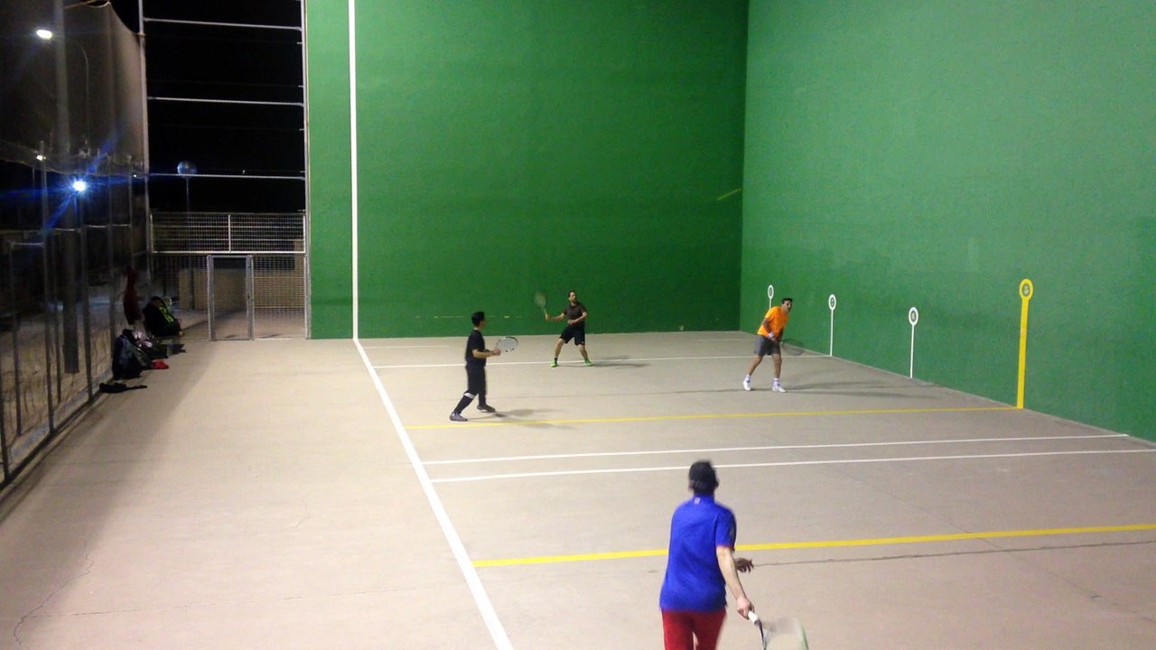 Entrenamiento Club Frontenis Rivas Carlos y Micky vs Satur y Felipe