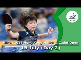 2016 Nikon Hong Kong Junior & Cadet Open – Day 2 LIVE