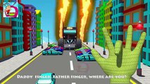 Finger Family Monster Trucks Cartoons | Fire Truck, Ambulance & Police Cars in Children Rh
