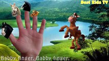 Finger Family Nursery Rhymes Learn Colors Rainbow Horse for Children Body Paint Song Learn