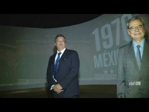 Museu Seleção Brasileira recebe o presidente da Confederação Brasileira de Basquete