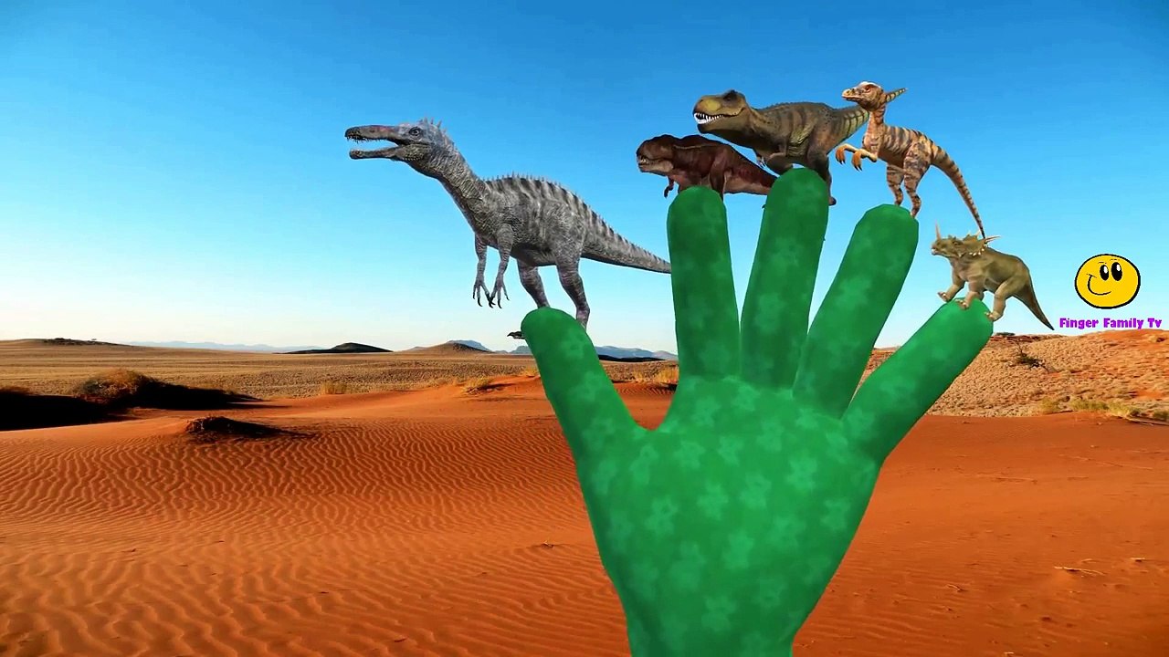 Mega Dinosaurs Vs Snake Attacks | Dinosaurs Animals Finger Family Nursery Rhymes for Child