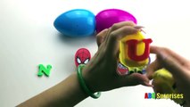 Abc Surprises Egg Learn to count numbers fish toy game Avengers iron man Captain America H