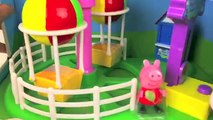 Peppa Pig Ijskraam Attractie Park Ballon Picnic Mand Peppa Ice Cream Van Theme Park Fun Balloon Ride