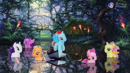 MLP Pool Party Finger Family Song | My Little Pony Daddy Finger Nursery Rhyme | MLP Plush