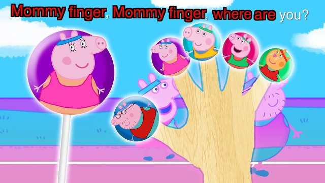 Peppa Pig Superheroes Lollipop - Finger Family Nursery Rhymes - Peppa Pig Extra Story