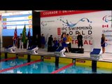 Swimming - men's 50m backstroke S5 medal ceremony - 2013 IPC Swimming World Championships Montreal