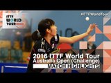 2016 Australian Open Highlights: Miyu Kato vs Sakura Mori (U21-Final)