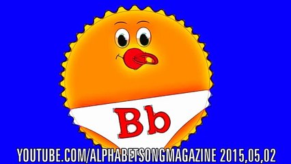 Alphabet Song with Big and Small Letter B to learn ABCs early edition