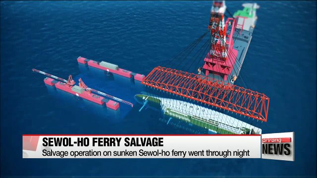 Salvage operation continues on sunken Sewol-ho ferry