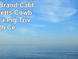 3dRose trv1711401 Buckingham Brand California Bartletts Cowboy Riding a Pig Trivet with