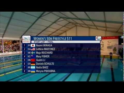 Swimming - women's 50m freestyle S11 - 2013 IPC Swimming World Championships Montreal