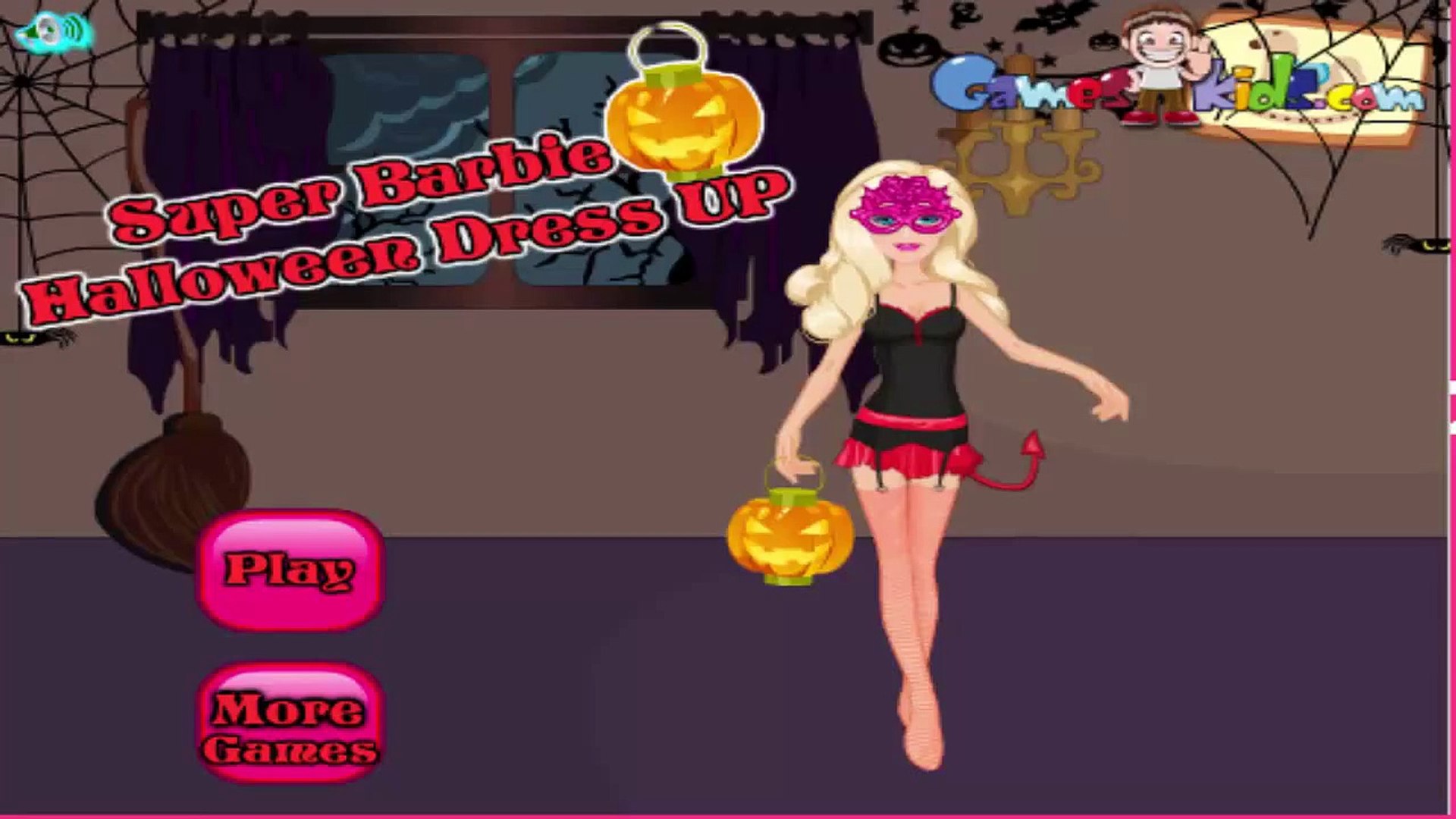 barbie halloween games