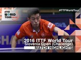 2016 Slovenia Open Highlights: Wong Chun Ting vs Chen Chien-An (R16)
