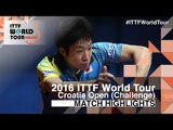 2016 Croatia Open Highlights: Jun Mizutani vs Joo Se Hyuk (1/4)