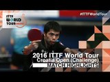 2016 Croatia Open Highlights: Bojan Tokic vs Chuang Chih-Yuan (R32)