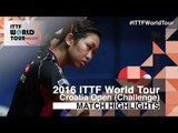 2016 Croatia Open Highlights: Ai Fukuhara vs Hitomi Sato (1/4)