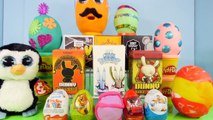 Playdough Eggs Kinder Surprise Toys Disney Vinylmation Chaos Bunnies Marvel MLP Toy Play D