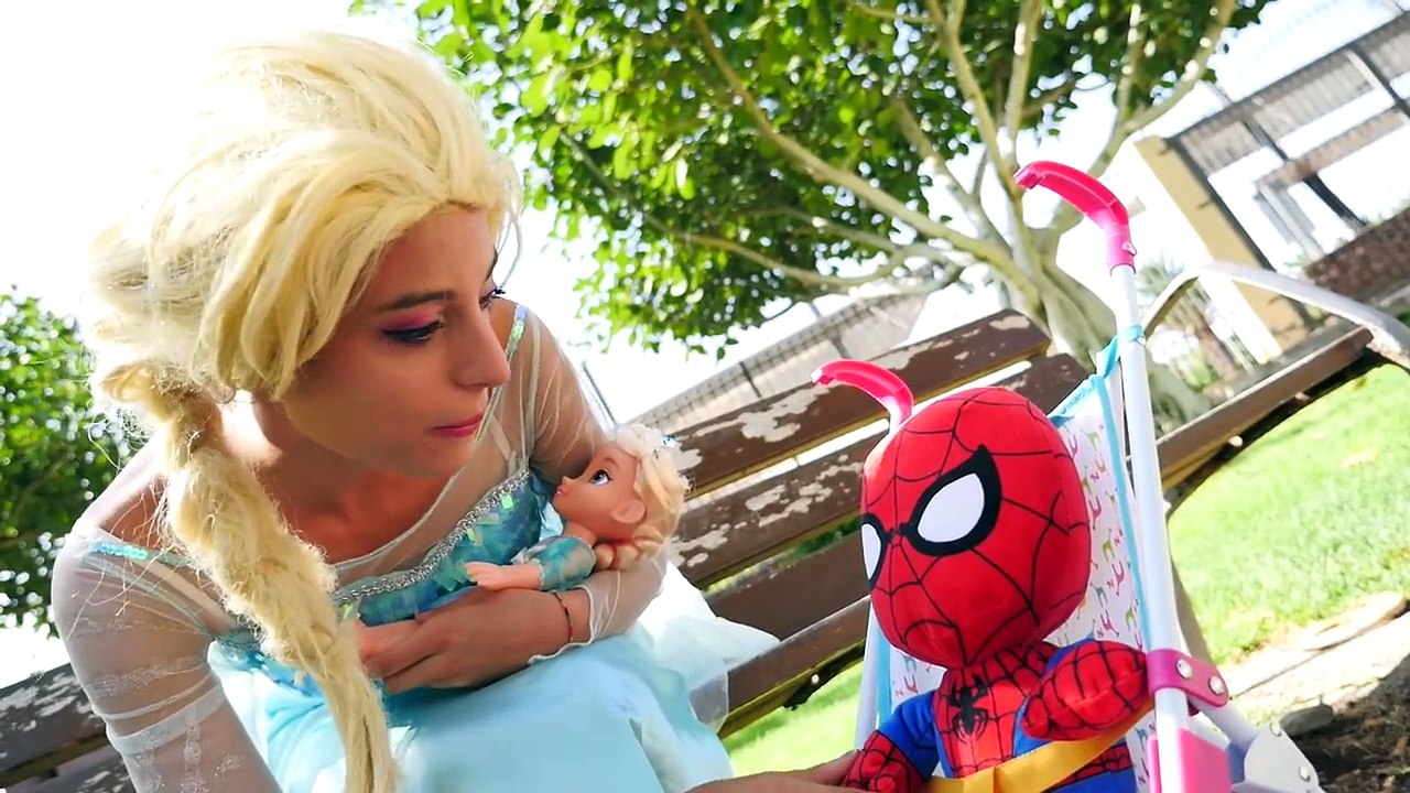 Baby Frozen Elsa & Anna Pregnant vs Doctor w Spiderman, Batman, Hulk, Candy & Coca Cola