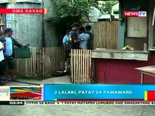 BP: 2 lalaki, patay sa pamamaril