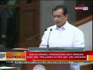 BT: Malacañang: Itinalaga si Sen. Trillanes bilang back channel negotiator sa China