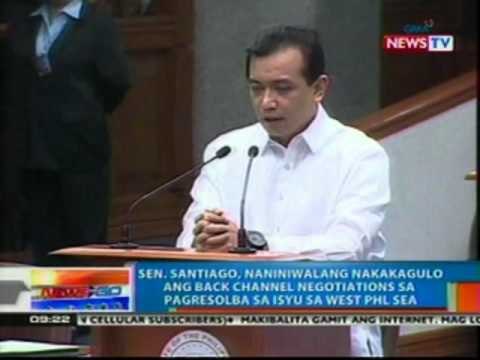 NTG: Sen. Santiago, naniniwalang nakakagulo ang back channel negotiations sa isyu sa West PHL Sea